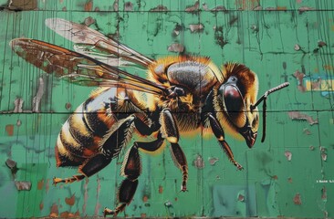In Lisbon, Portugal, the LX Factory is an art space with a giant trash bee on display.