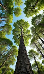 Fototapeta premium Tall Tree Canopy.