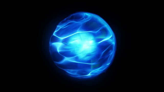 A glowing blue ball of energy Effect Loop
