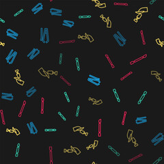 Set line Nail cutter, Cuticle pusher, Milling for manicure and on seamless pattern. Vector