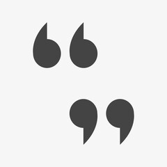 Fototapeta premium Quote mark for text, message, speech bubble. Vector