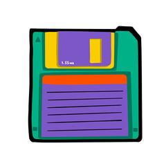 floppy disk isolated on white