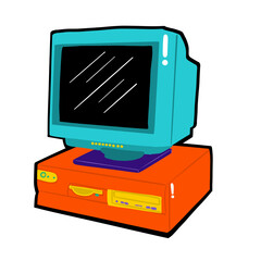 illustration of computer