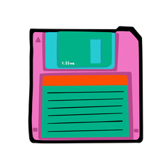 floppy disk isolated on white