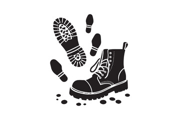 boot footprint silhouette 