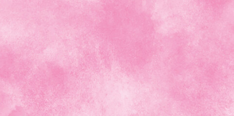 Abstract grainy fantasy smooth light pink watercolor paper texture with clouds, Grunge pink background, Stain artistic hand painted texture of pink, pastel hand painted watercolor of pink texture.