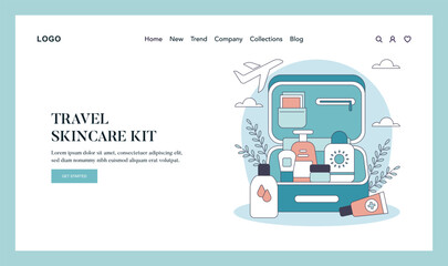 Skincare Toolboxes. Flat Vector Illustration