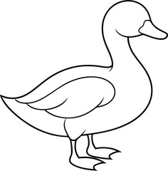 Rose flower of  line art vector style illustration.