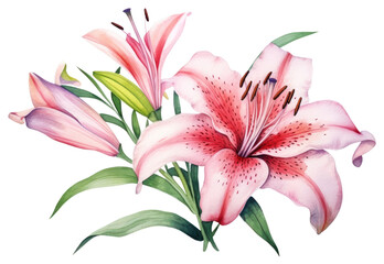 Naklejka premium PNG Flower plant lily inflorescence.