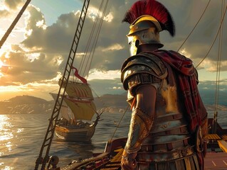 Praepositi romano en un buque de guerra