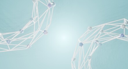 3D rendering of a molecular structure backgroud