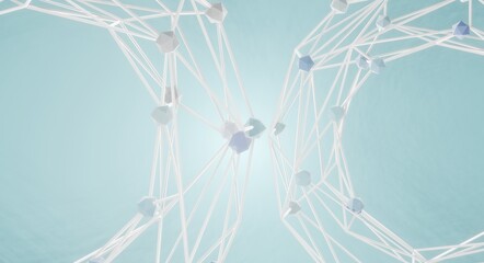 3D rendering of a molecular structure backgroud