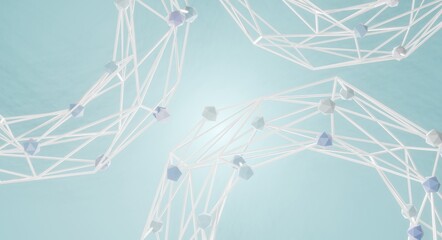 3D rendering of a molecular structure backgroud