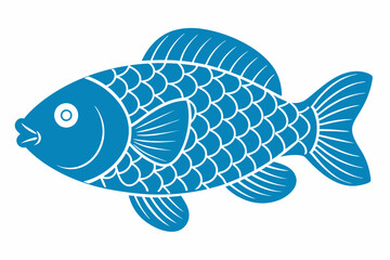 Crappie clean color silhouette vector art illustration design
