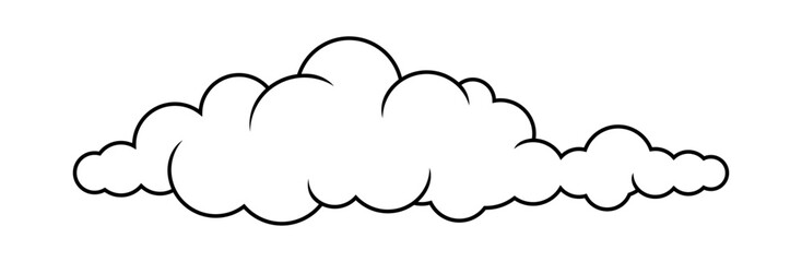 cloud line shape, graphic clouds outline, clouds lined, cloudy line simple