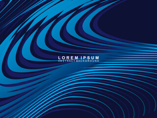 Premium blue background design with diagonal gradient wave lines pattern. Vector horizontal template for digital business banner, contemporary formal invitation, voucher, gift certificate, etc.