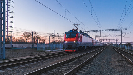 Sunset Railway Journey