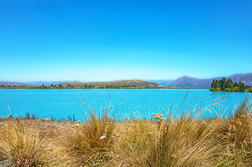 Lake Ruataniwha, Canterbury, South Island, New Zealand, Oceania.