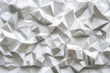 Naklejka premium Abstract Geometric 3D Wall Art with Faceted Design