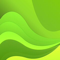 abstract green wave background