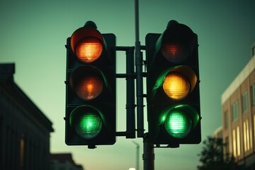 traffic light on the green