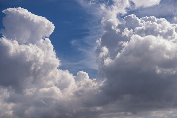 blue sky with clouds