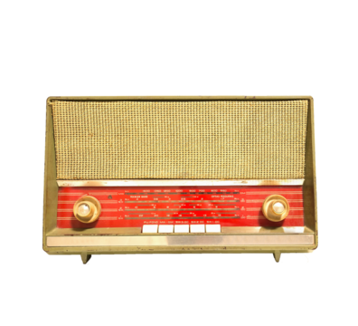 PNG Transparent Ancient radio has a beautiful old pattern isolated on white background