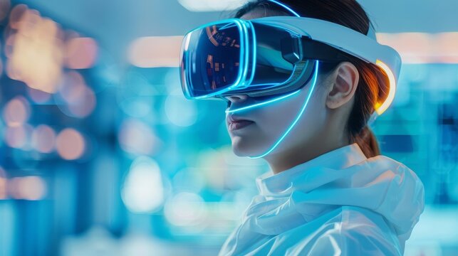 Holographic medical training, virtual reality simulations, futuristic education, advanced healthcare