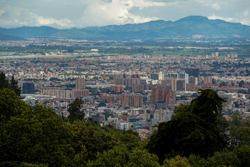 Fototapeta premium bogota aerial view from monserrate