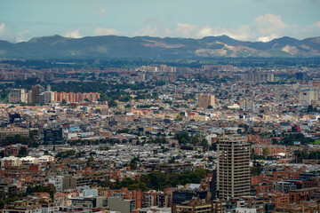 bogota aerial view from monserrate