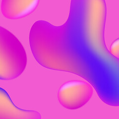 Abstract purple and pink background with circles, Liquid banner