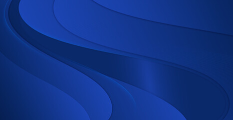 Abstract Blue Wave Background, Blue banner