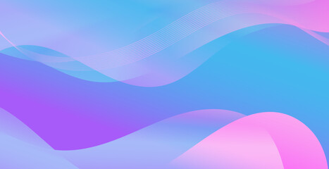 abstract background with waves, Colorful banner