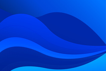 Abstract Blue Wave Background, Blue banner