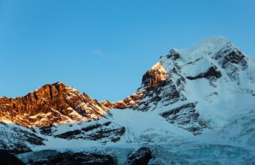snow covered summit