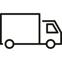 Truck Line Icon