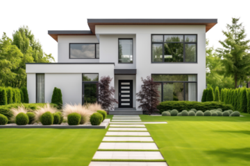 PNG  Modern minimalist house exterior