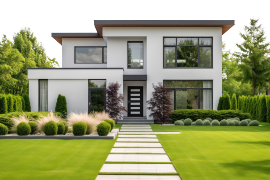 PNG  Modern minimalist house exterior