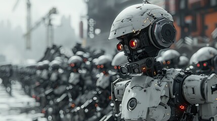 Fototapeta premium 複数のロボット