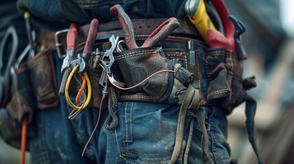 Closeup of a Tool Belt