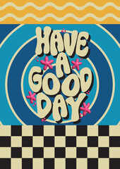 retro poster design illustration