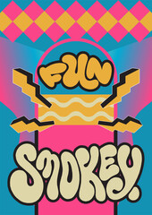 retro poster design illustration