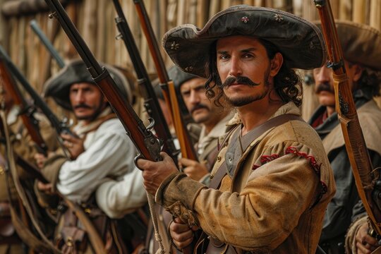Soldiers of the Spanish Tercios Ready for Battle