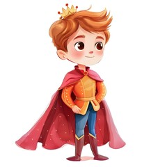 little prince with a crown doodle