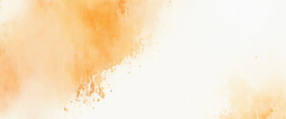 White and orange background with texture and distressed vintage grunge and watercolor paint backdrop