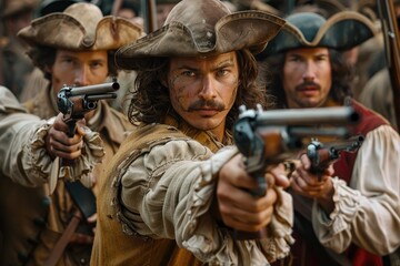 Fototapeta premium Soldiers of the Spanish Tercios Ready for Battle