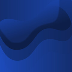 Blue abstract gradient wavy curved layers background.