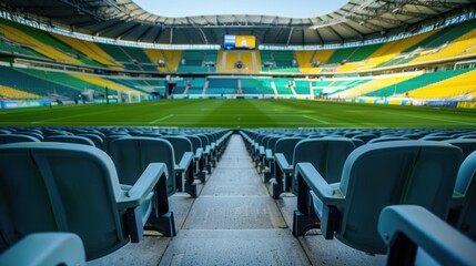 Obraz premium Empty Stadium Seats