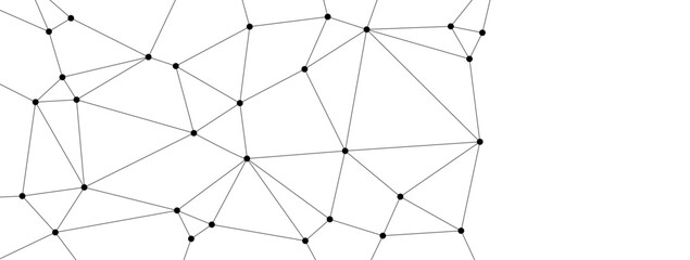 Network link connect lines and dots background template. Technology data transfer server global system graphic vector.