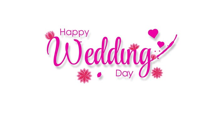 happy wedding day gold animated wedding greetings gold happy wedding lettering text gold luxury sparkling 4k looping